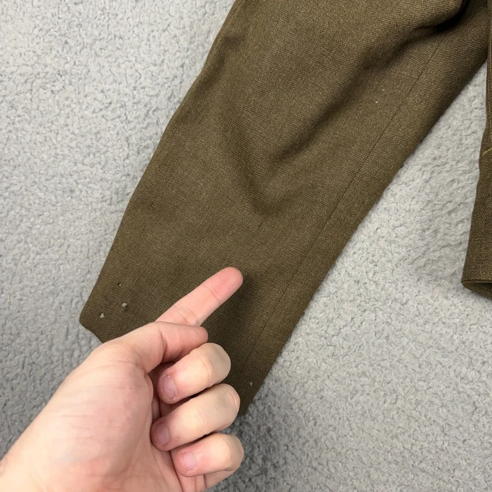 VTG Army Jacket Mens 36R Wool Military IKE Field Coat 50s Armored Patch